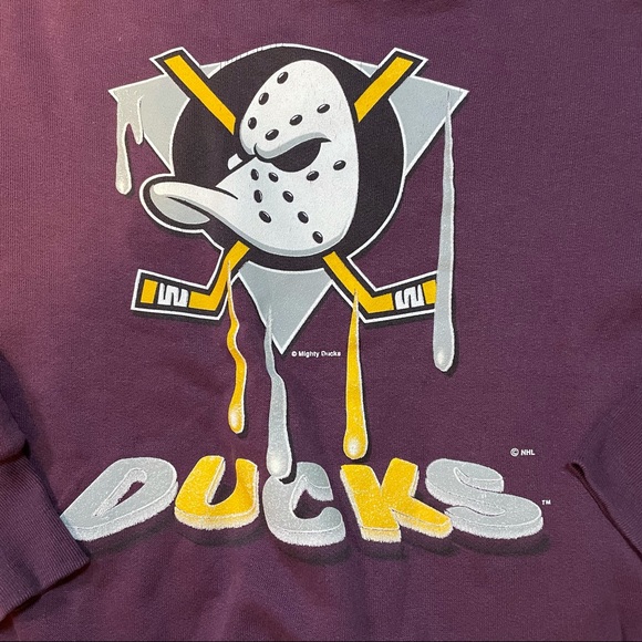 [Mighty Ducks] 90’s VTG Disney Purple Crewneck - Picture 8 of 8